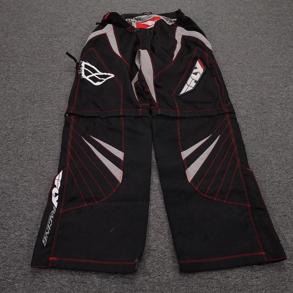 Fly Racing Free Ride Pants Mens 30x31 Black Motocross MX Convertible Off Road